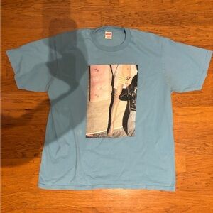 Supreme Graphic Blue T-Shirt xl